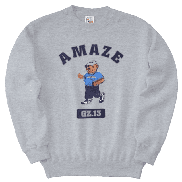 ドッグプリントペアルック/お揃いトレーナー カップル 白/紺