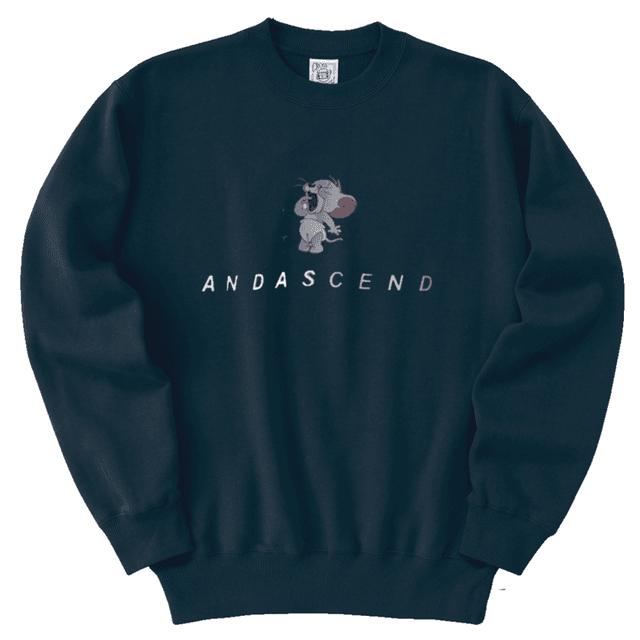 ペアルック/お揃い ワンポイント 4色カラーキャラクターロゴトレーナー