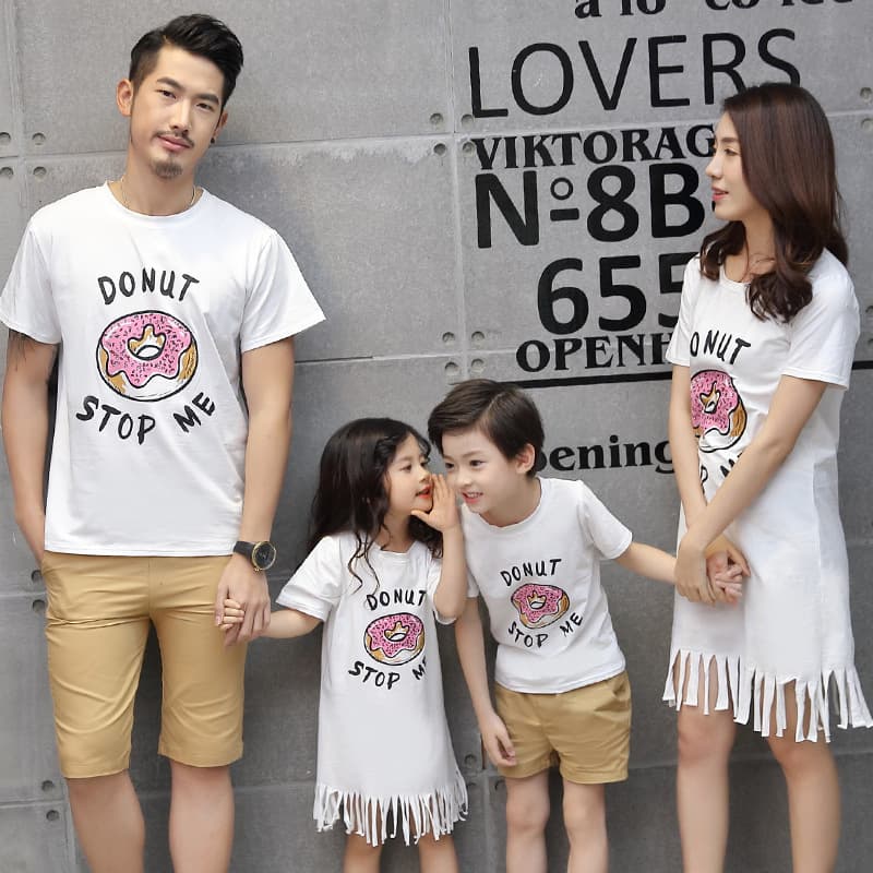 親子ペアルック/お揃い カジュアルTシャツ&ワンピース
