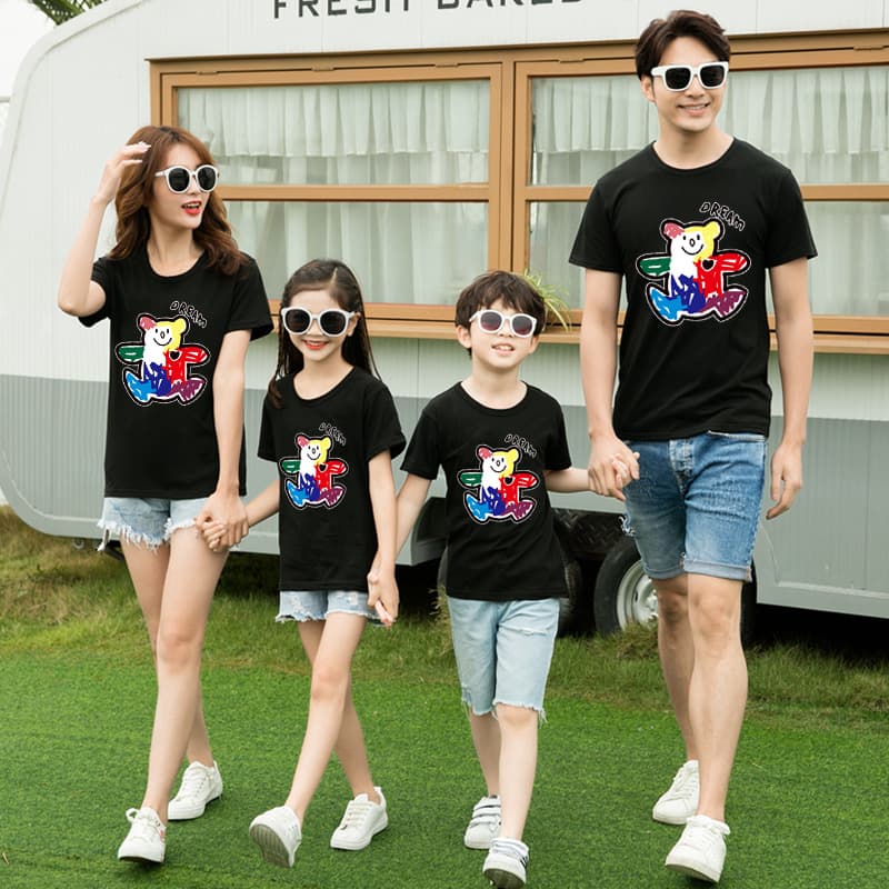 親子ペアルック/お揃い カラフルなTシャツ