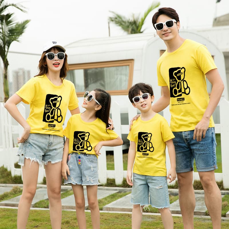 親子ペアルック/お揃い カラフルなTシャツ