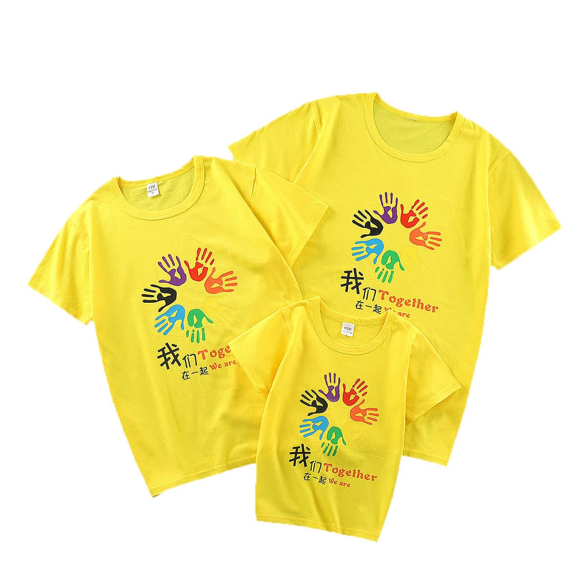 親子ペアルック/お揃い カラフルなTシャツ